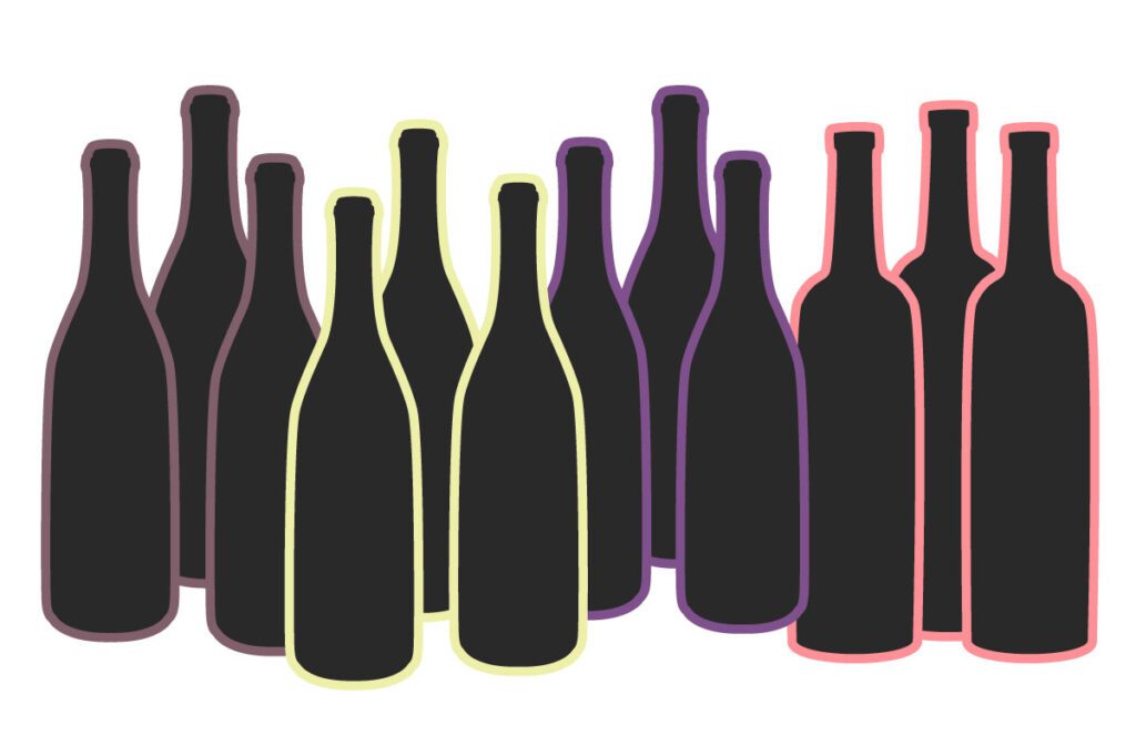 wine club bottles